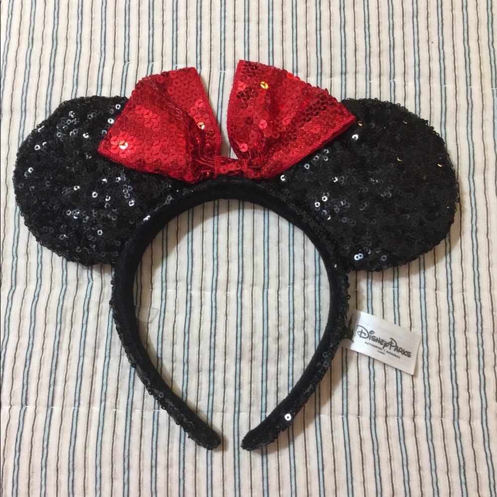 Disney Sequin Minnie Mouse Ears Headband